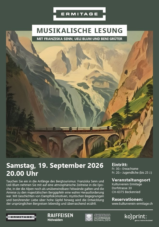 Plakat zur Soirée «Was für Gipfel!» 1